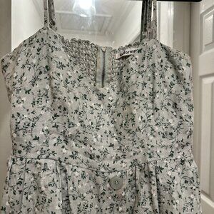 Reformation Linen Floral Dress